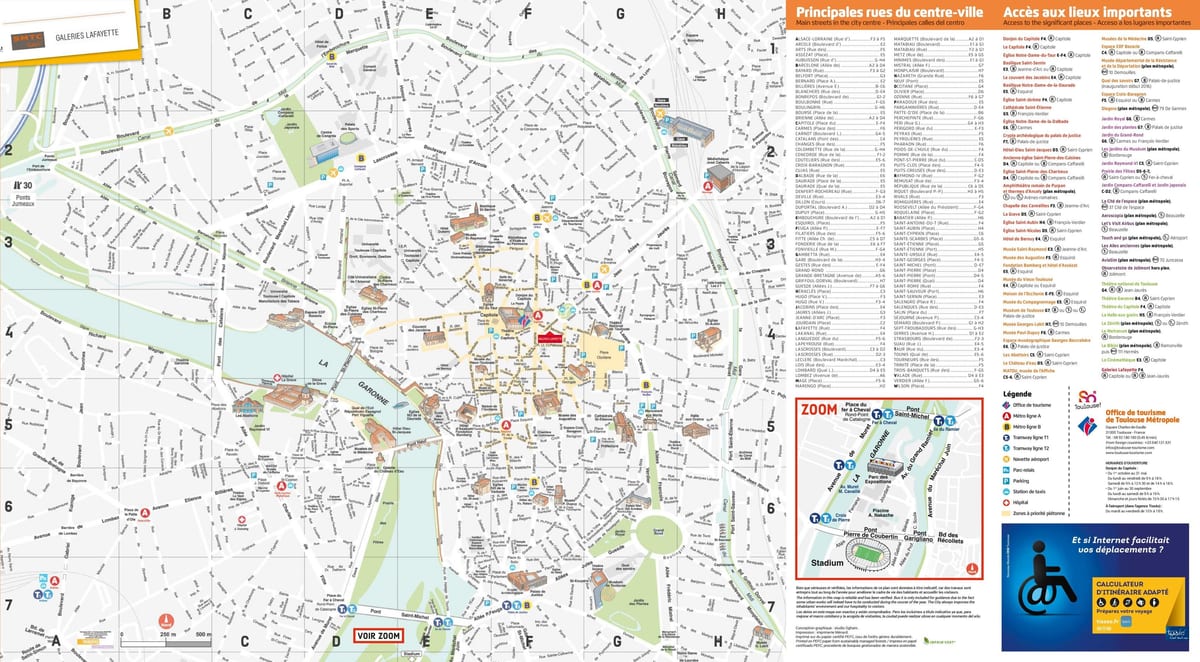 Toulouse anıt harita