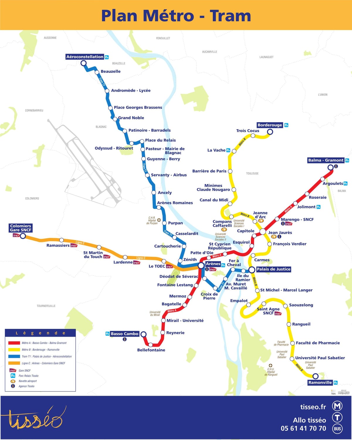 Toulouse metro map pdf