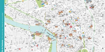 Toulouse Fransa sokak haritası
